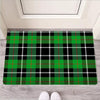 Christmas Tartan Green Plaid Scottish Door Mat-grizzshop