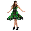 Christmas Tartan Green Plaid Scottish Dress-grizzshop