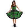 Christmas Tartan Green Plaid Scottish Dress-grizzshop