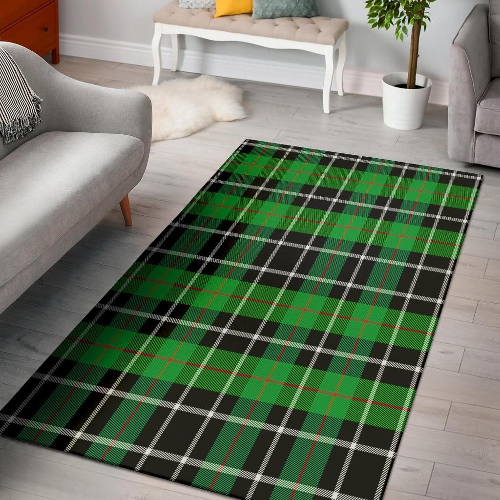 Christmas Tartan Green Plaid Scottish Floor Mat-grizzshop