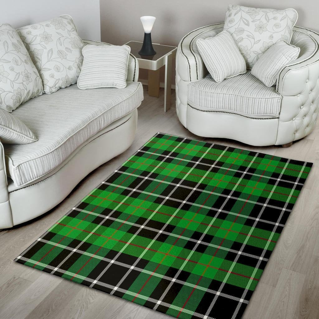 Christmas Tartan Green Plaid Scottish Floor Mat-grizzshop