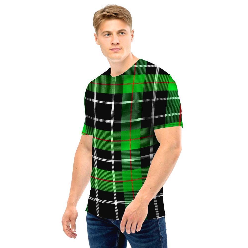 Christmas Tartan Green Plaid Scottish Men T Shirt-grizzshop