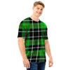 Christmas Tartan Green Plaid Scottish Men T Shirt-grizzshop