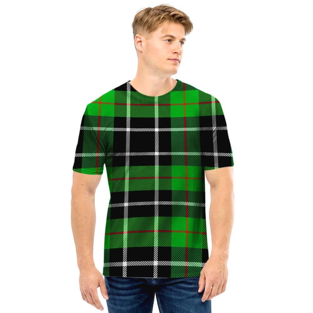 Christmas Tartan Green Plaid Scottish Men T Shirt-grizzshop