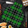 Christmas Tartan Green Plaid Scottish Men's Apron-grizzshop