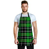 Christmas Tartan Green Plaid Scottish Men's Apron-grizzshop