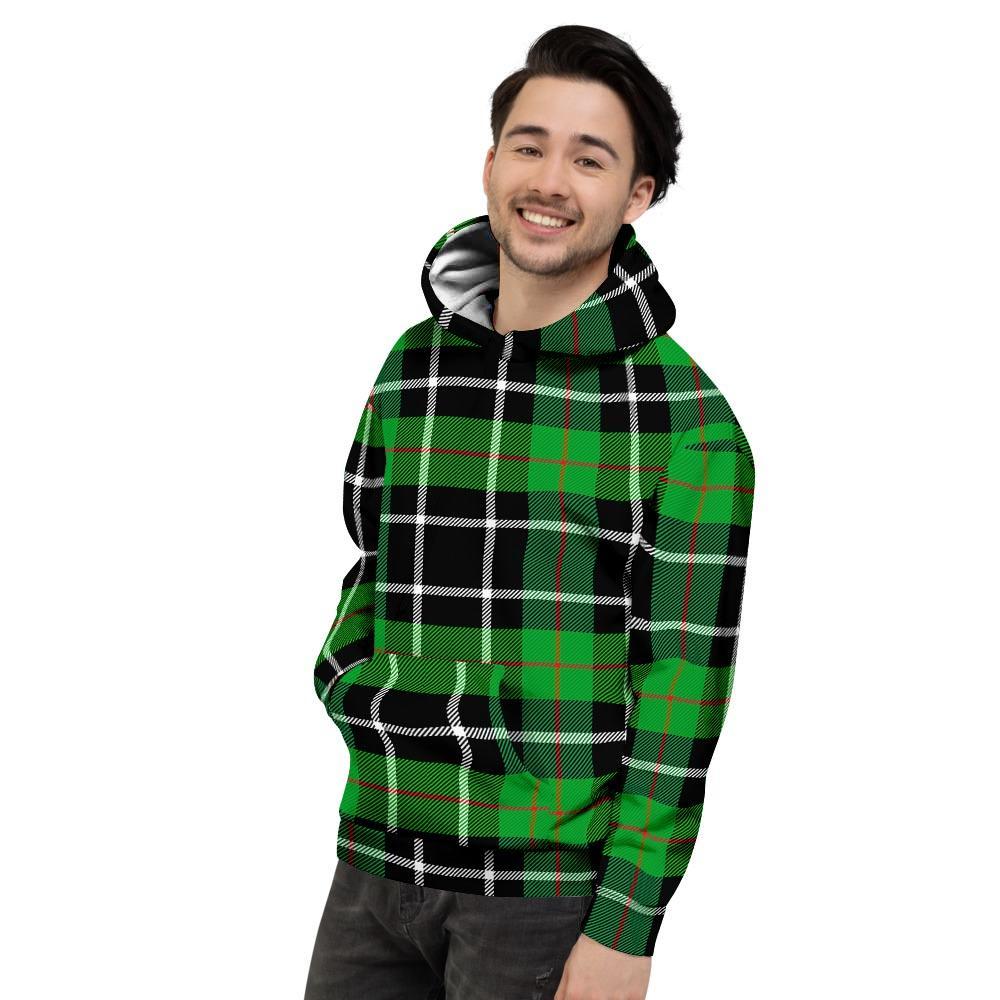 Christmas Tartan Green Plaid Scottish Men's Hoodie-grizzshop