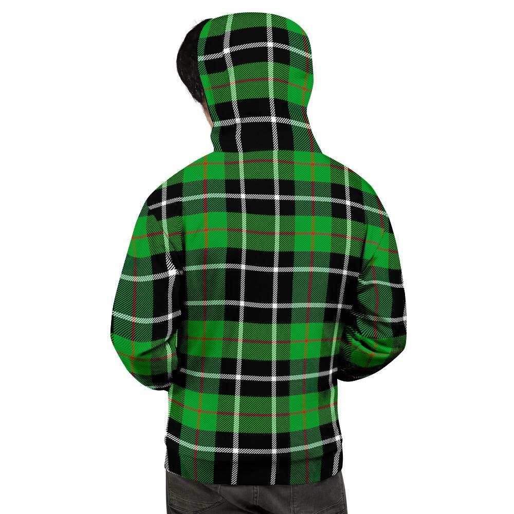 Christmas Tartan Green Plaid Scottish Men's Hoodie-grizzshop