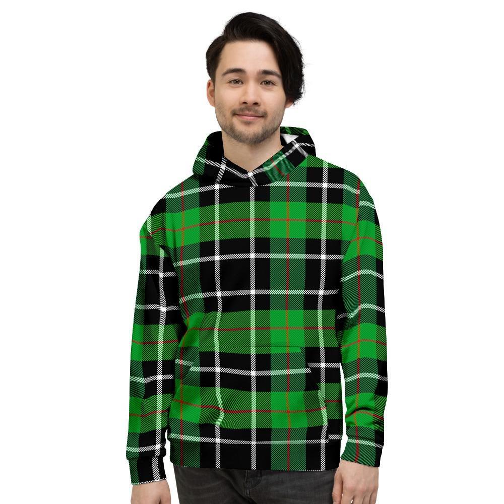 Christmas Tartan Green Plaid Scottish Men's Hoodie-grizzshop