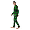 Christmas Tartan Green Plaid Scottish Men's Pajamas-grizzshop