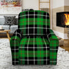 Christmas Tartan Green Plaid Scottish Recliner Cover-grizzshop