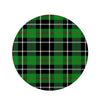 Christmas Tartan Green Plaid Scottish Round Rug-grizzshop