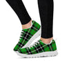 Christmas Tartan Green Plaid Scottish Women's Sneakers-grizzshop