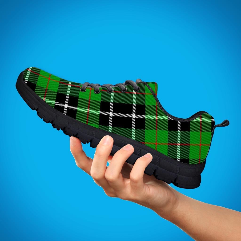 Christmas Tartan Green Plaid Scottish Women's Sneakers-grizzshop