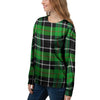 Christmas Tartan Green Plaid Scottish Women's Sweatshirt-grizzshop