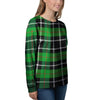 Christmas Tartan Green Plaid Scottish Women's Sweatshirt-grizzshop