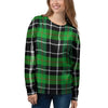 Christmas Tartan Green Plaid Scottish Women's Sweatshirt-grizzshop