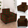 Christmas Tartan Red Plaid Armchair Cover-grizzshop