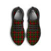 Christmas Tartan Red Plaid Black Running Shoes-grizzshop