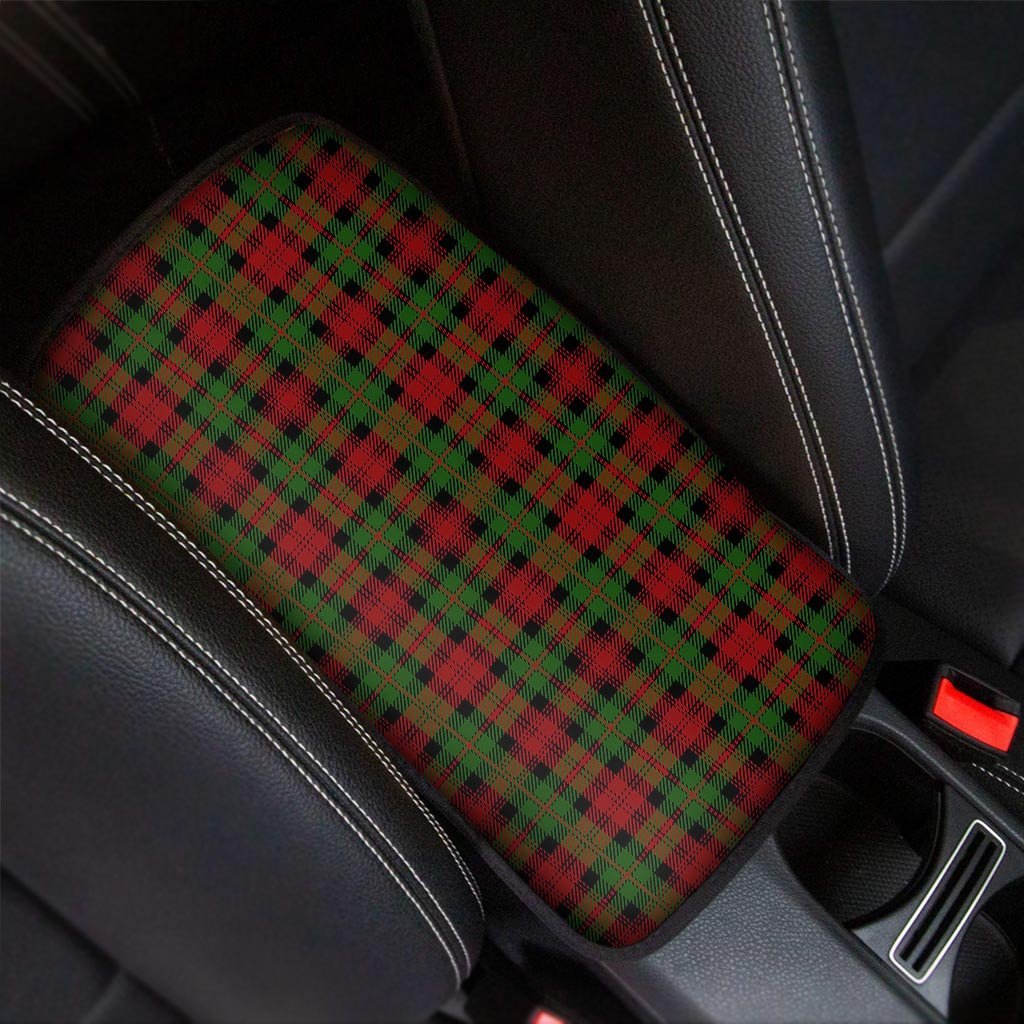 Christmas Tartan Red Plaid Car Console Cover-grizzshop