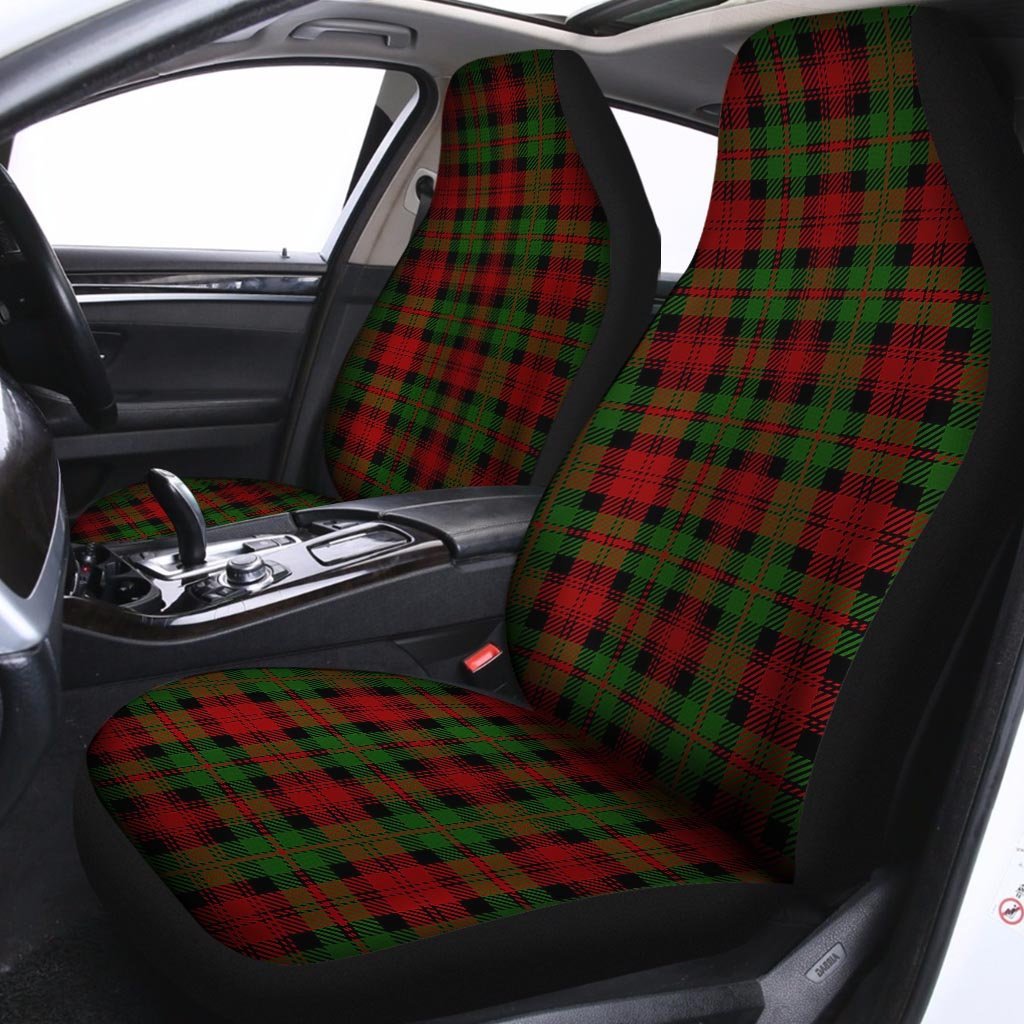 Christmas Tartan Red Plaid Car Seat Covers-grizzshop