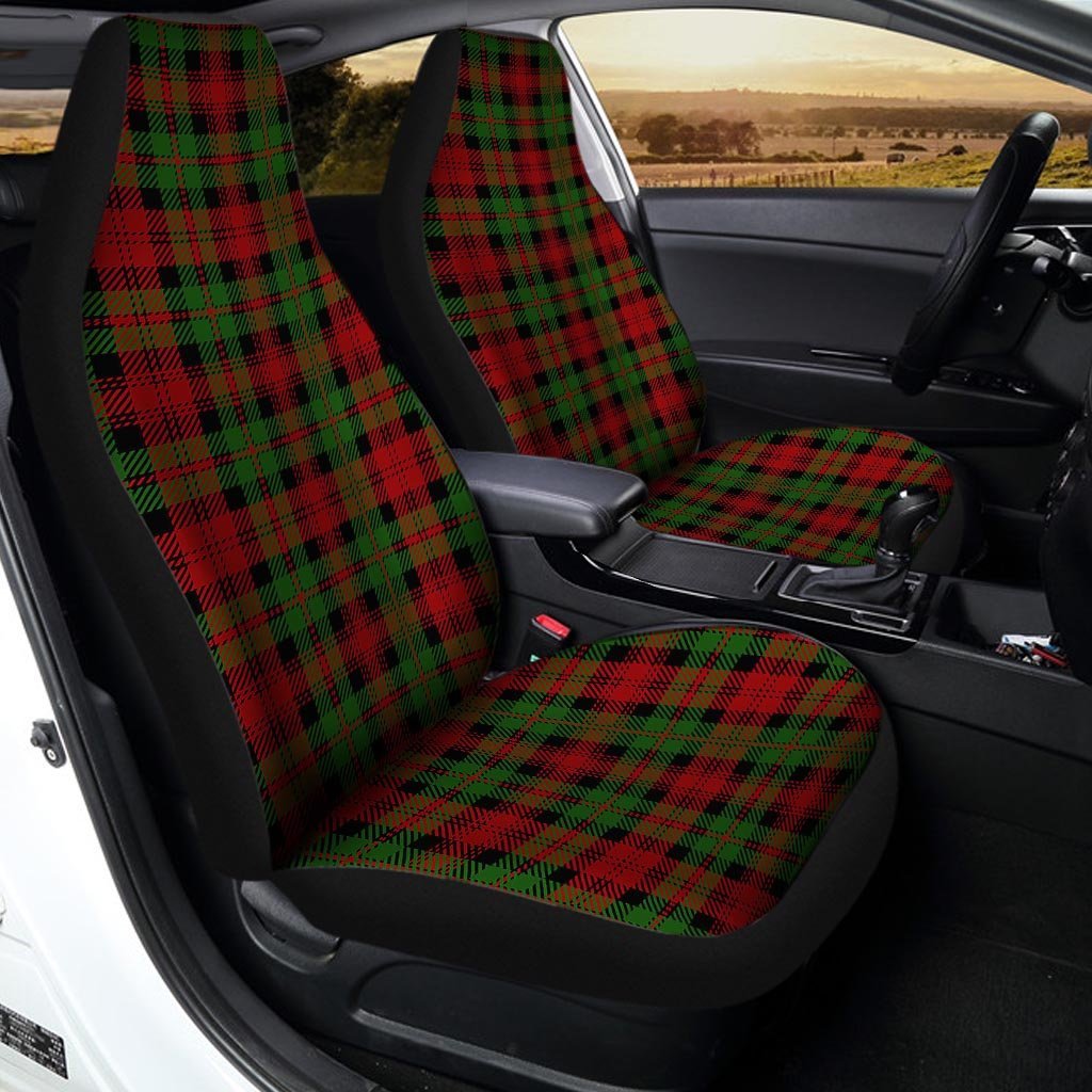 Christmas Tartan Red Plaid Car Seat Covers-grizzshop