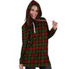 Christmas Tartan Red Plaid Hoodie Dress-grizzshop