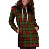 Christmas Tartan Red Plaid Hoodie Dress-grizzshop