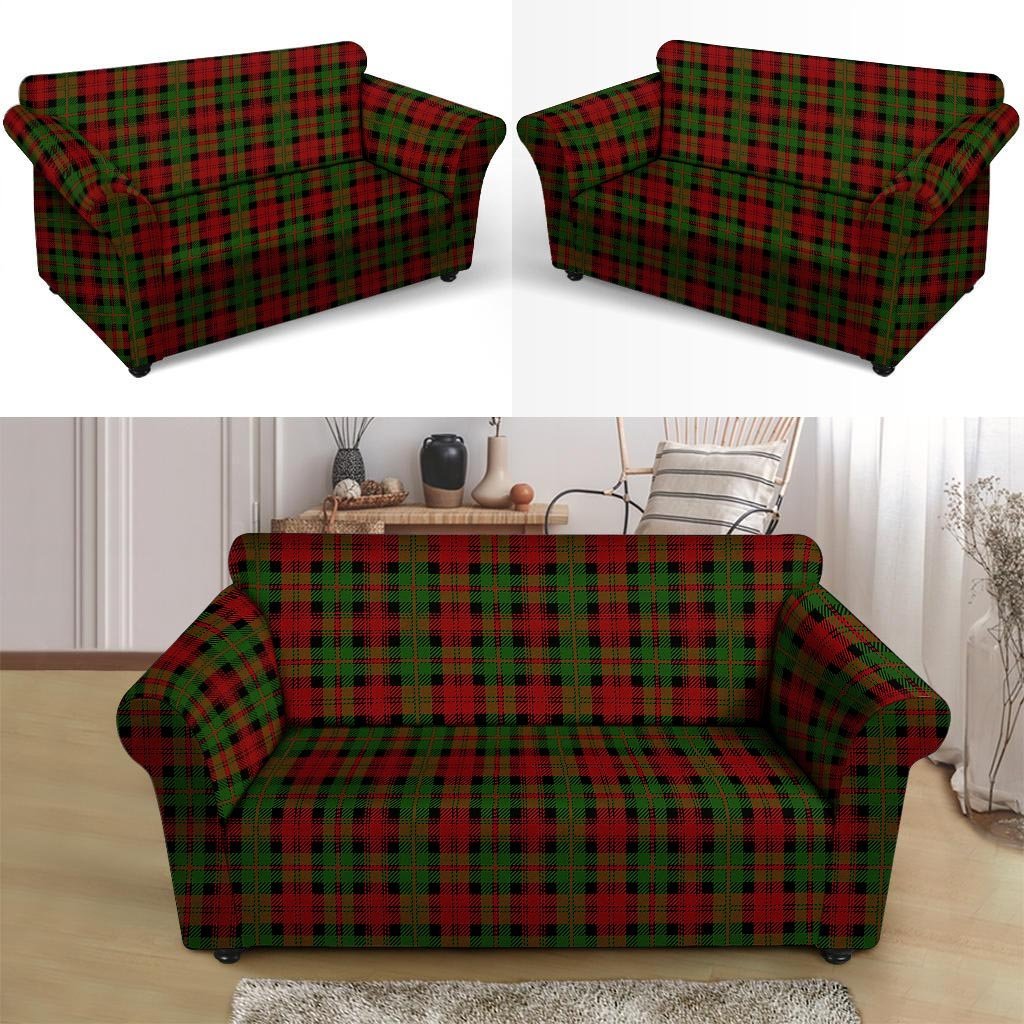 Christmas Tartan Red Plaid Loveseat Cover-grizzshop