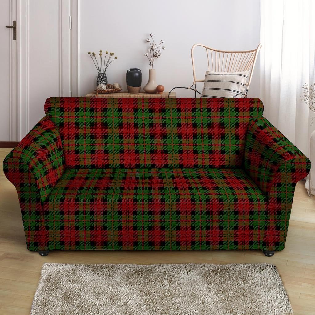 Christmas Tartan Red Plaid Loveseat Cover-grizzshop