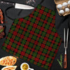 Christmas Tartan Red Plaid Men's Apron-grizzshop