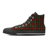 Christmas Tartan Red Plaid Men's High Top Shoes-grizzshop