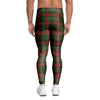 Christmas Tartan Red Plaid Men's Leggings-grizzshop