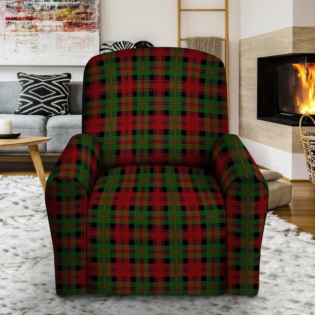 Christmas Tartan Red Plaid Recliner Cover-grizzshop