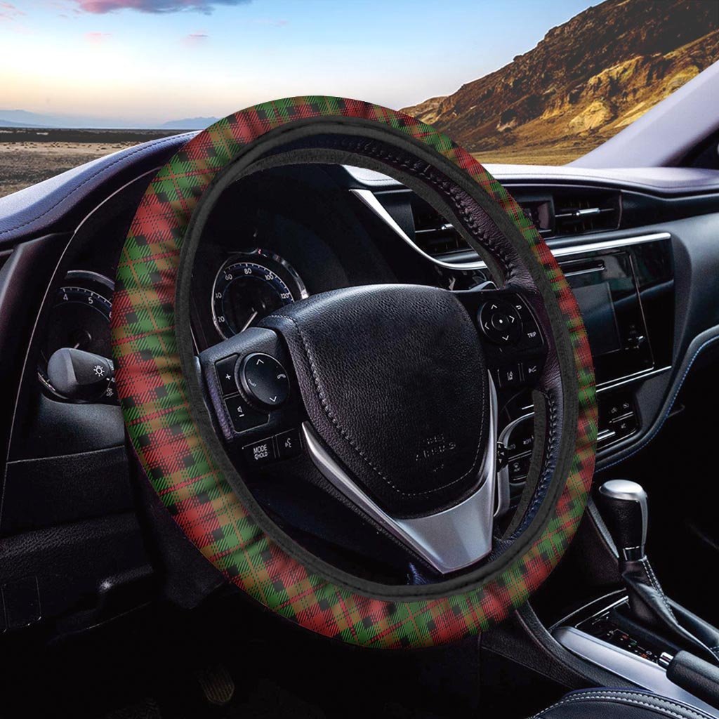 Christmas Tartan Red Plaid Steering Wheel Cover-grizzshop