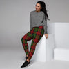 Christmas Tartan Red Plaid Women's Joggers-grizzshop