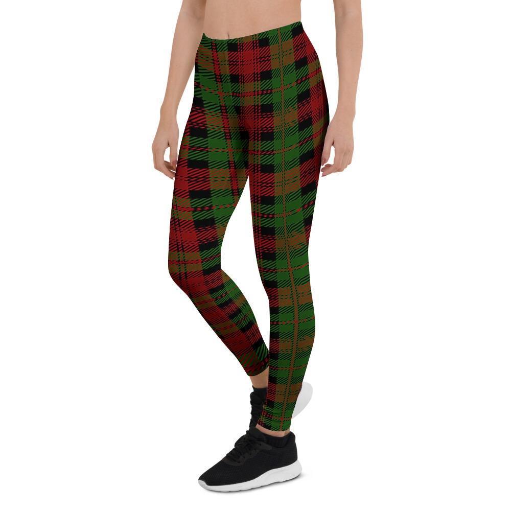 Christmas Tartan Red Plaid Women's Leggings-grizzshop