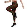 Christmas Tartan Red Plaid Women's Leggings-grizzshop