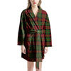 Christmas Tartan Red Plaid Women's Robe-grizzshop