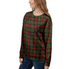 Christmas Tartan Red Plaid Women's Sweatshirt-grizzshop