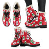 Christmas Teddy Bear Pattern Print Comfy Winter Boots-grizzshop