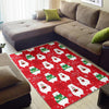 Christmas Teddy Bear Pattern Print Floor Mat-grizzshop