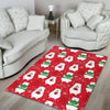 Christmas Teddy Bear Pattern Print Floor Mat-grizzshop