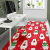 Christmas Teddy Bear Pattern Print Floor Mat-grizzshop