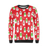 Christmas Teddy Bear Pattern Print Women Crewneck Sweatshirt-grizzshop