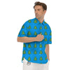 Christmas Tree 8-Bit Pixel Print Pattern Men's Short Sleeve Shirts-grizzshop