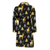 Christmas Tree Deer Pattern Print Men Long Robe-grizzshop