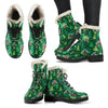 Christmas Tree Pattern Print Comfy Winter Boots-grizzshop