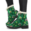 Christmas Tree Pattern Print Comfy Winter Boots-grizzshop