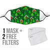 Christmas Tree Pattern Print Face Mask-grizzshop